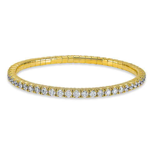 Armband 4er-Krappe 18 kt GG, Flex-Band, variabel