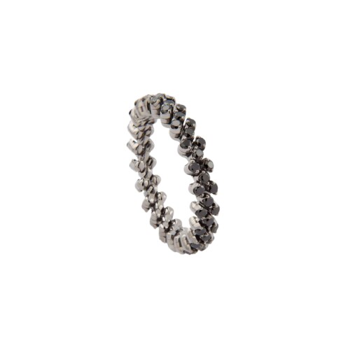 Brevetto Classic Gold Multi Size Ring mit 3 Brillant-Reihen