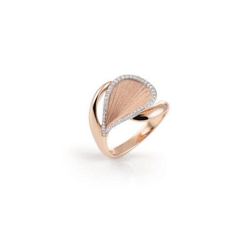 Ring Goccia Pink Champagne Gold