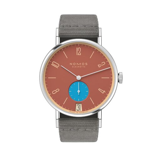 Tangente 38 Datum Ziegelblau