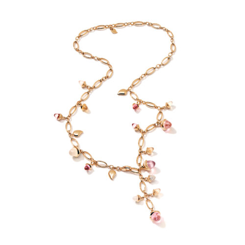 Halskette Mikado Blush mit Anhängern