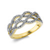 Material: gelbgold-weissgold – Ring 18 kt GG+WG