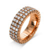 Material: rotgold – Ring 4er-Krappe 18 kt RG, Flex-Band, variabel