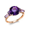Material: rotgold – Ring 4er-Krappe 18 kt RG