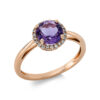 Material: rotgold – Ring 4er-Krappe 18 kt RG