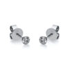 Material: weissgold – Ohrstecker Zarge 18 kt WG