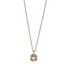 Material: rotgold – Collier 18 kt RG, mit Öse