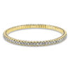 Material: gelbgold – Armband 4er-Krappe 18 kt GG, Flex-Band, rhodiniert