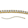 Material: gelbgold-weissgold – Armband 18 kt GG+WG