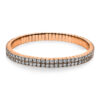 Material: rotgold – Armband 4er-Krappe 18 kt RG, Flex-Band, variabel