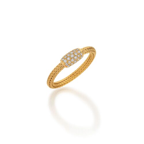 Mesh Ring Pavé small
