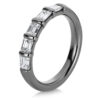 Material: weissgold – Ring 18 kt WG, schwarz rhodiniert