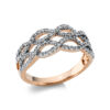 Material: rotgold-weissgold – Ring 18 kt GG+WG
