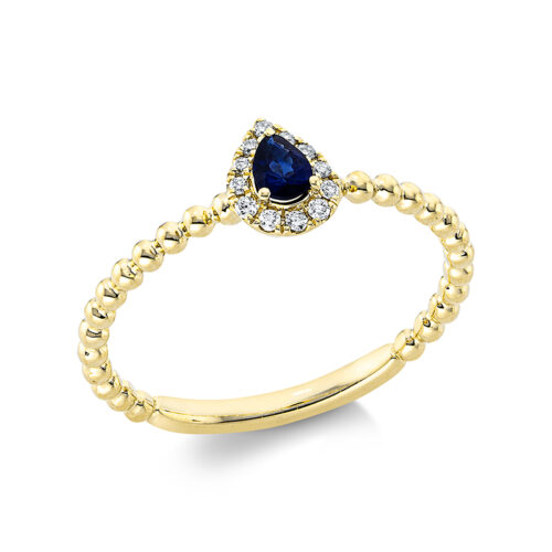 Ring 3er-Krappe 18 kt GG 