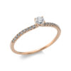 Material: rotgold – Ring 4er-Krappe 18 kt RG