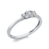 Material: weissgold – Ring 4er-Krappe 18 kt GG
