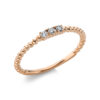 Material: rotgold – Ring 4er-Krappe 18 kt GG