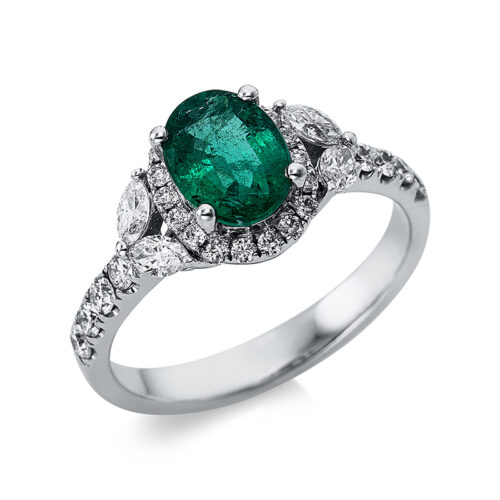 Ring 4er-Krappe 14 kt WG