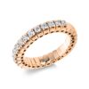 Material: rotgold – Ring 4er-Krappe 14 kt GG, Flex-Band, variabel