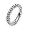 Material: weissgold – Ring 4er-Krappe 18 kt GG, Flex-Band, variabel