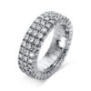 Material: weissgold – Ring 4er-Krappe 18 kt RG, Flex-Band, variabel