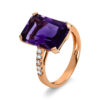 Material: rotgold – Ring 4er-Krappe 18 kt WG