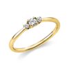 Material: gelbgold – Ring 4er-Krappe 14 kt WG