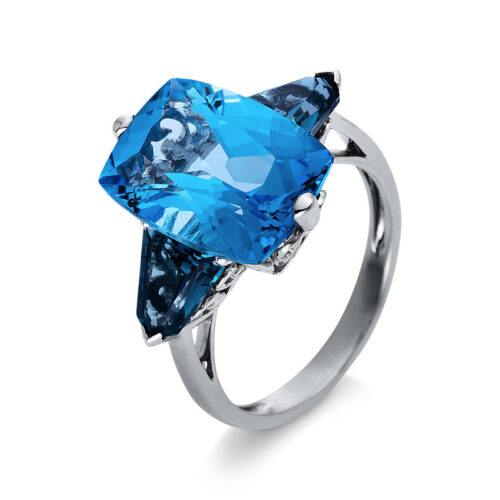 Ring 2er-Krappe 18 kt WG
