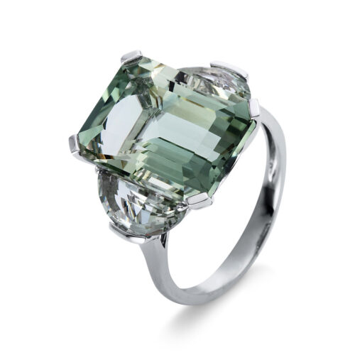 Ring 4er-Krappe 18 kt WG