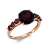 Material: rotgold – Ring 4er-Krappe 18 kt WG