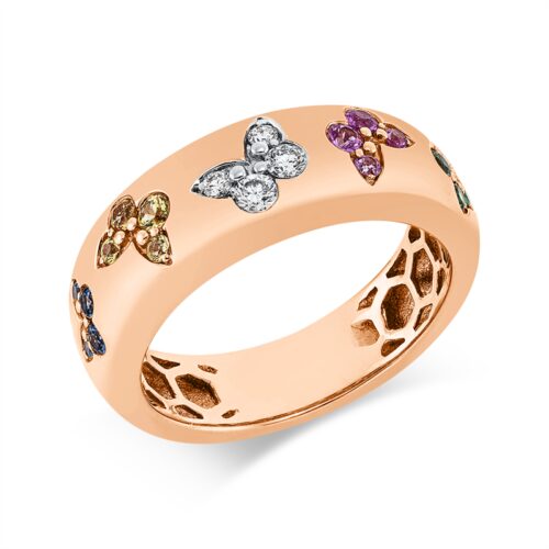 Ring 18 kt RG+WG