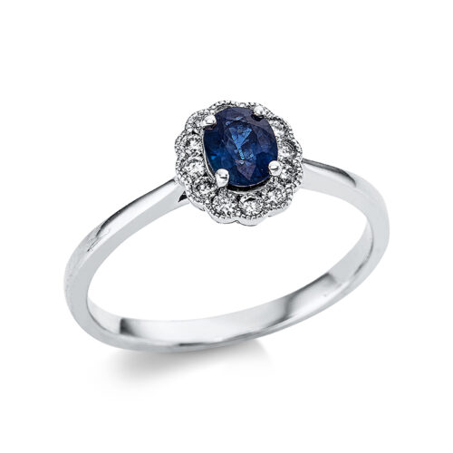 Ring 4er-Krappe 18 kt WG