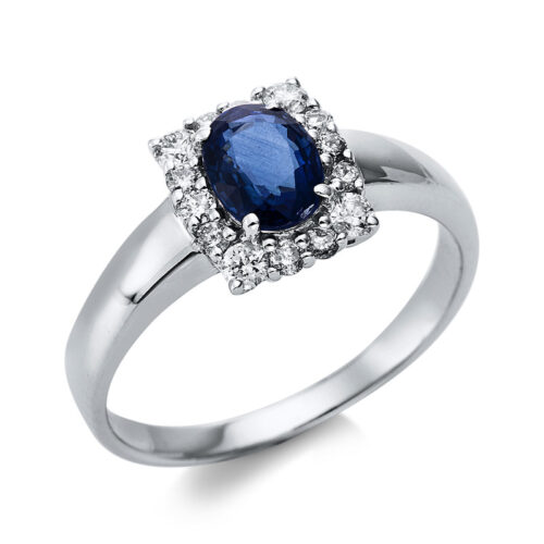 Ring 4er-Krappe 14 kt WG