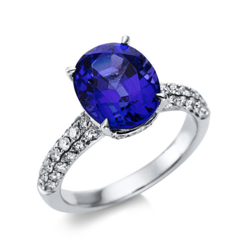 Ring 4er-Krappe 18 kt WG