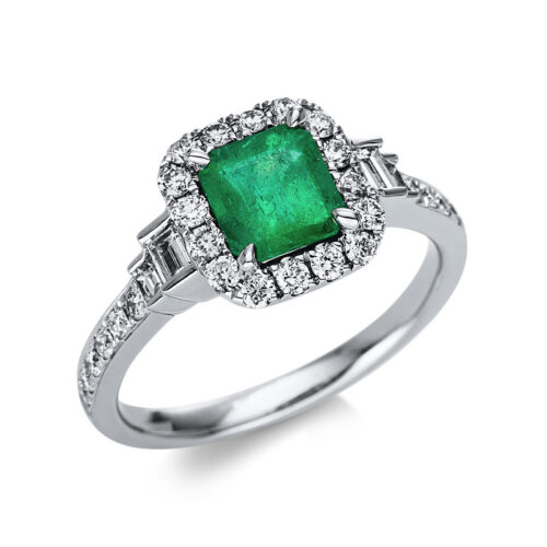 Ring 4er-Krappe 14 kt WG