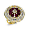 Material: gelbgold – Ring 14 kt WG