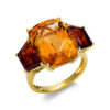 Material: gelbgold – Ring 4er-Krappe 18 kt WG
