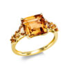 Material: gelbgold – Ring 4er-Krappe 18 kt RG