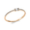 Material: rotgold – Ring 18 kt WG