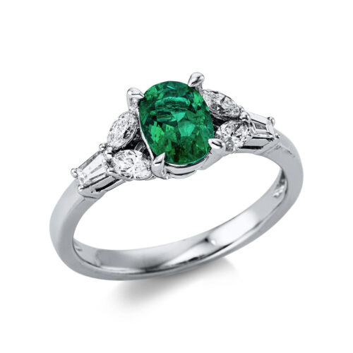 Ring 4er-Krappe 14 kt WG