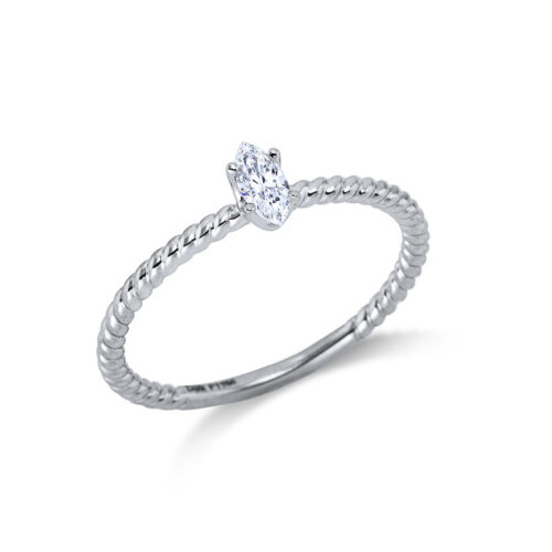 Ring 4er-Krappe 18 kt WG