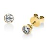 Material: gelbgold – Ohrstecker Zarge 18 kt WG