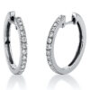 Material: weissgold – Creolen 18 kt GG