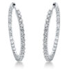 Material: weissgold – Creolen 18 kt GG