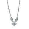 Material: weissgold – Collier 18 kt GG