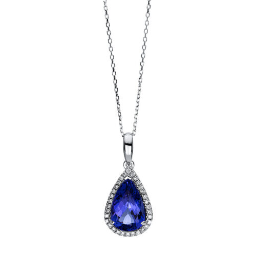 Collier 14 kt WG, mit Öse