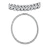Material: weissgold – Collier 18 kt GG