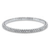 Material: weissgold – Armband 4er-Krappe 18 kt GG, Flex-Band, rhodiniert
