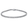Material: platin – Armband 4er-Krappe 14 kt GG