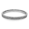 Material: weissgold – Armband 4er-Krappe 18 kt RG, Flex-Band, variabel